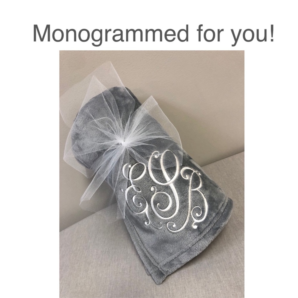 Throw Blanket with your initials